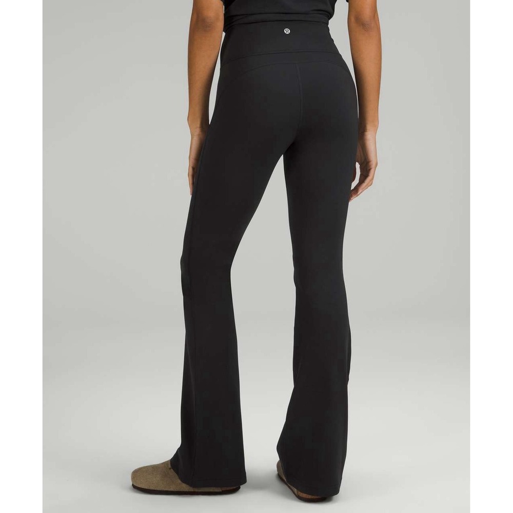 Lululemon Groove Super-High-Rise Flare Pant Legging Nulu Black Size 2